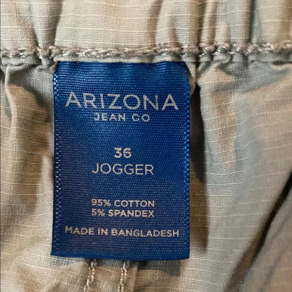 Men's Arizona Gray Cargo joggers size 36 - Picture 6 of 8